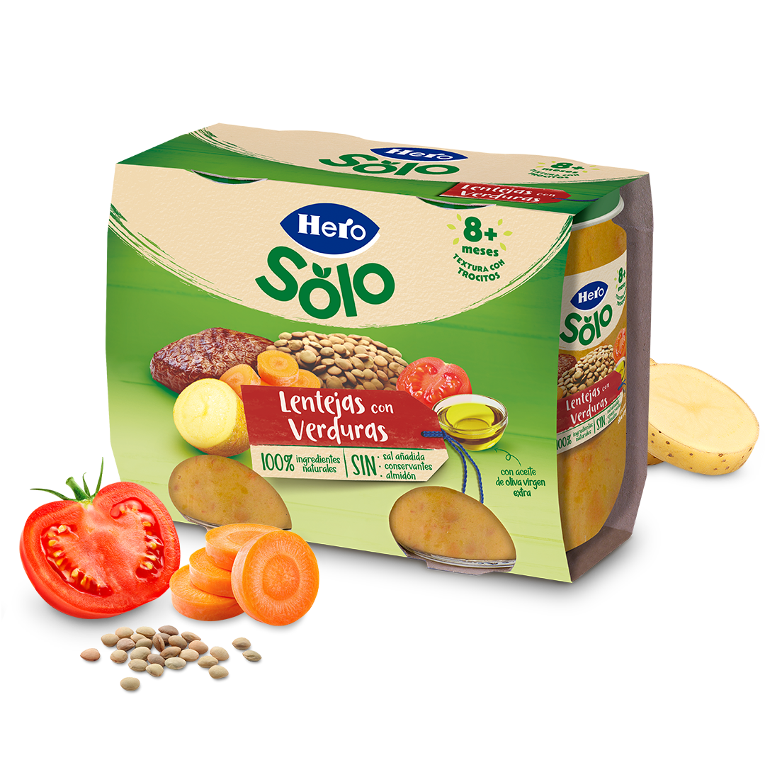 Tarrito Hero Solo lentejas con verduras